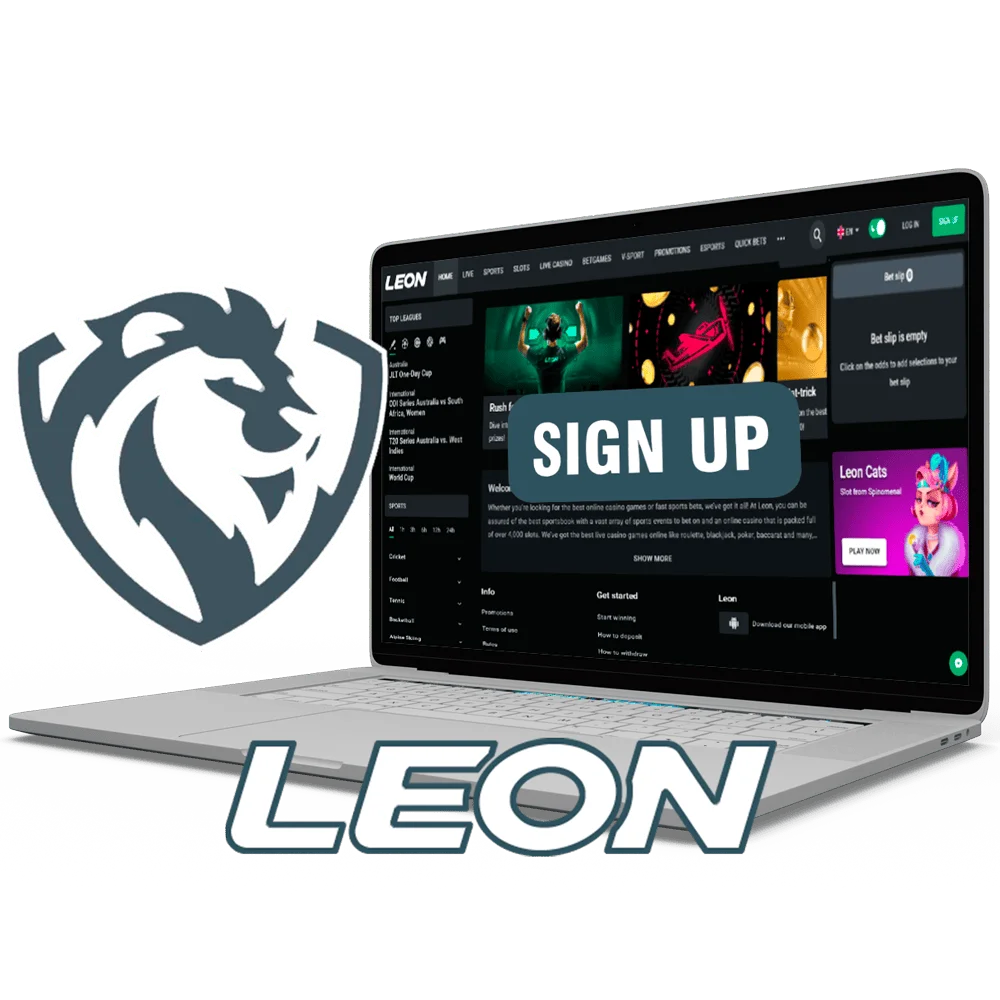 Read the detailed instructions on how to create an account at LeonBet.