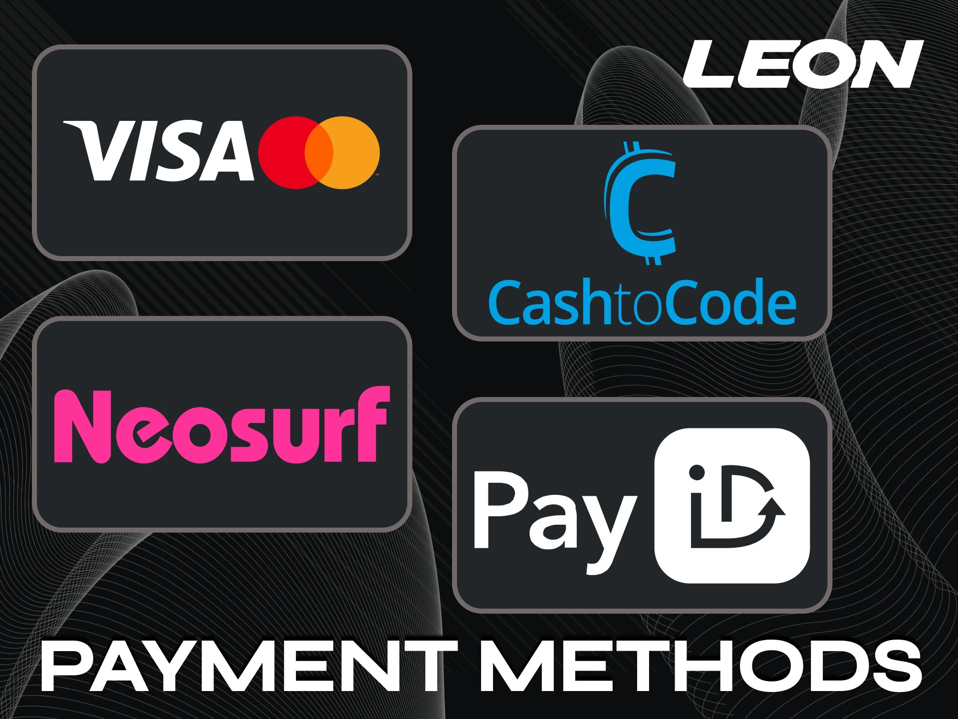 You will find many ways to pay for AFL bets from Leonbet.