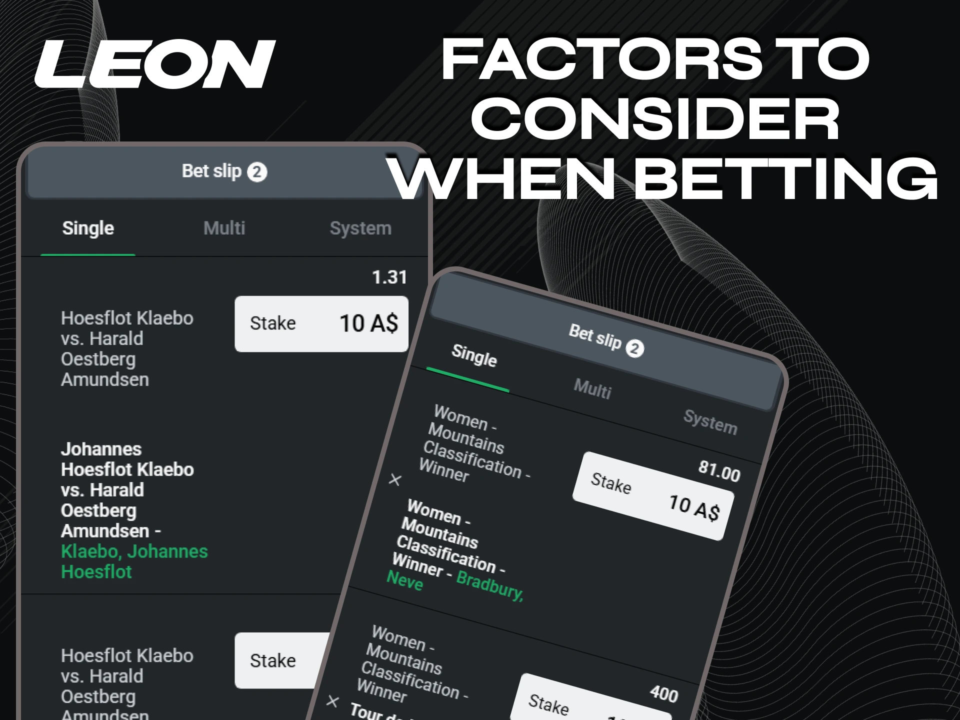 Check out Leonbet's horse racing betting tips.