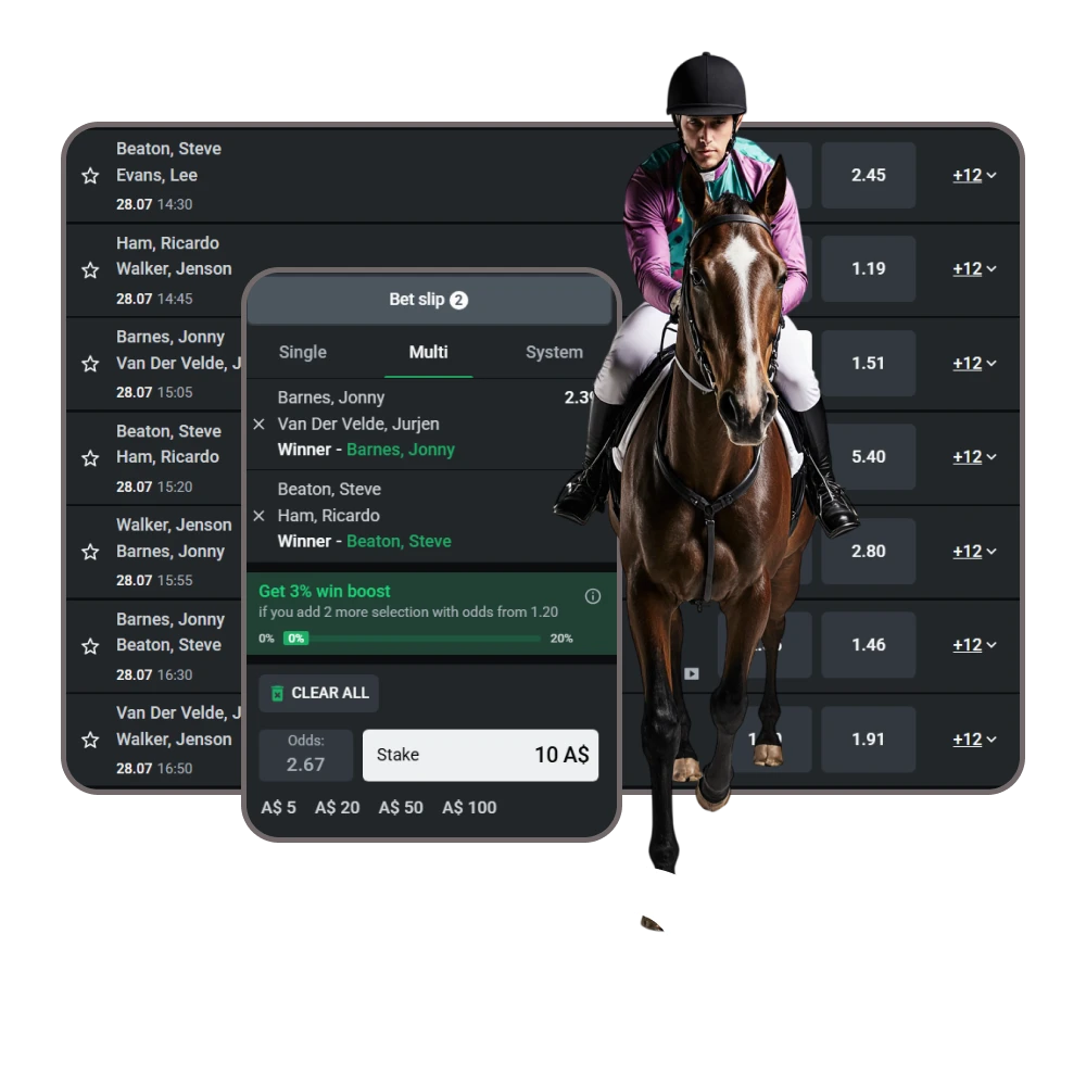 For betting on horse racing, choose the Leonbet website.