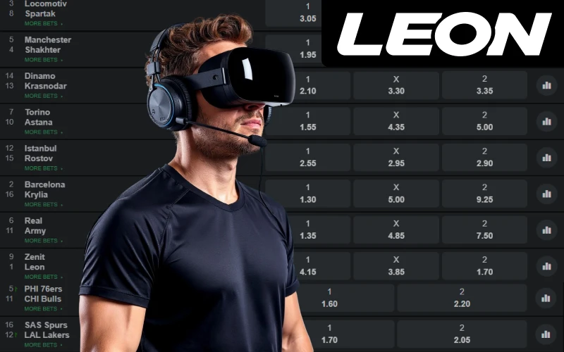 Test your luck with virtual sports events on LeonBet quick bets and thrilling gameplay.