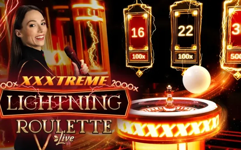 Play XXXtreme Lightning Roulette at Leon Casino from Evolution with high stakes.